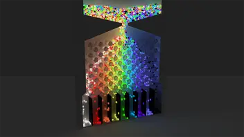 Glowing Galton Board